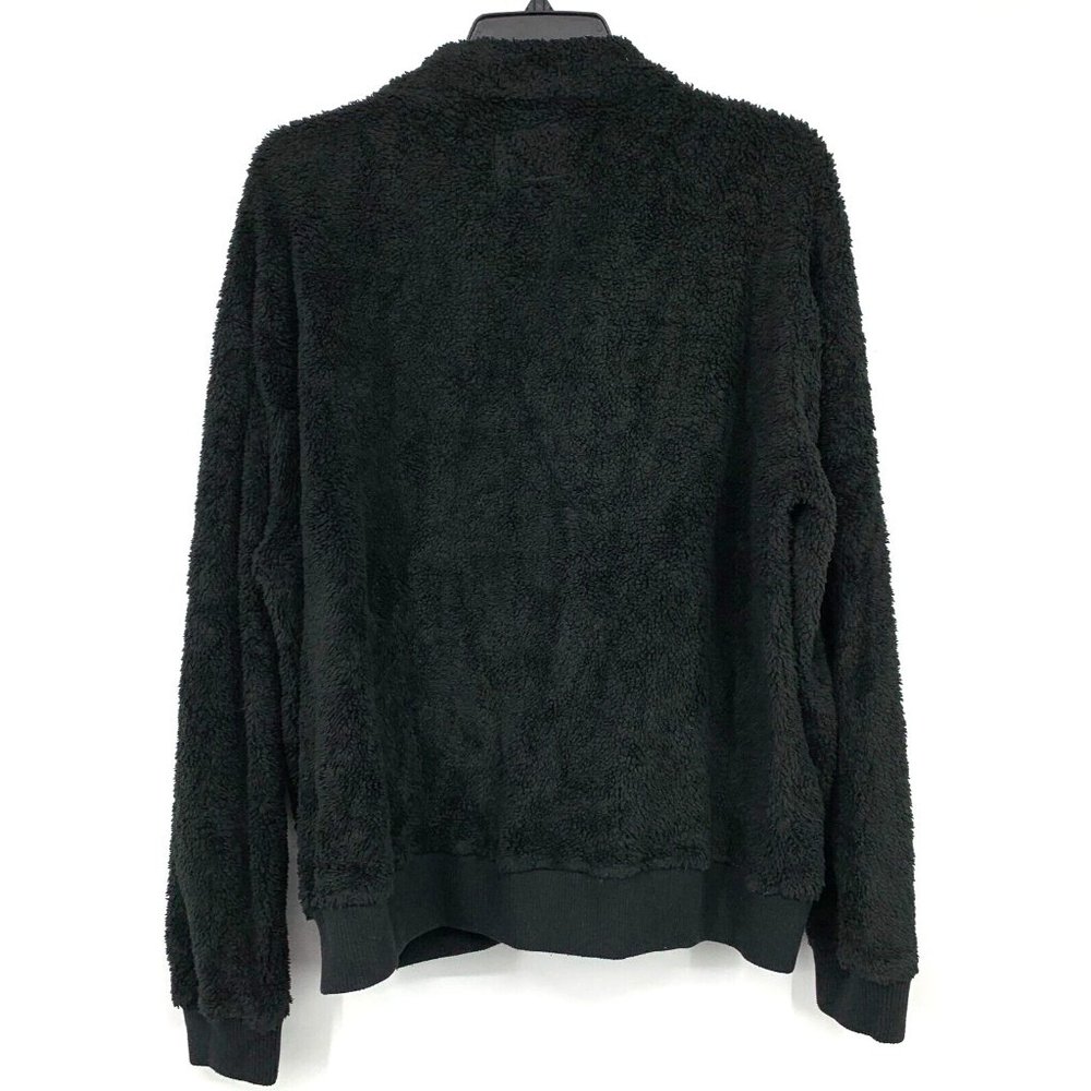Rails Austin Jacket Fleece Teddy Black Full Zip Fuzzy - Picture 7 of 9